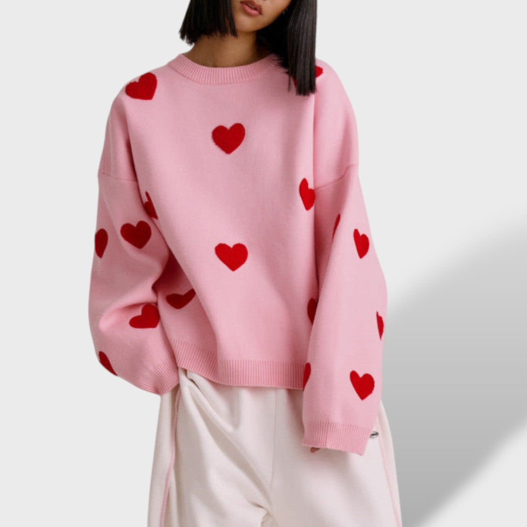 Emma™ | Sudadera Corazón Tejido