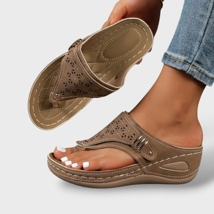 Sandalias Ortopédicas Cuña Clip Toe