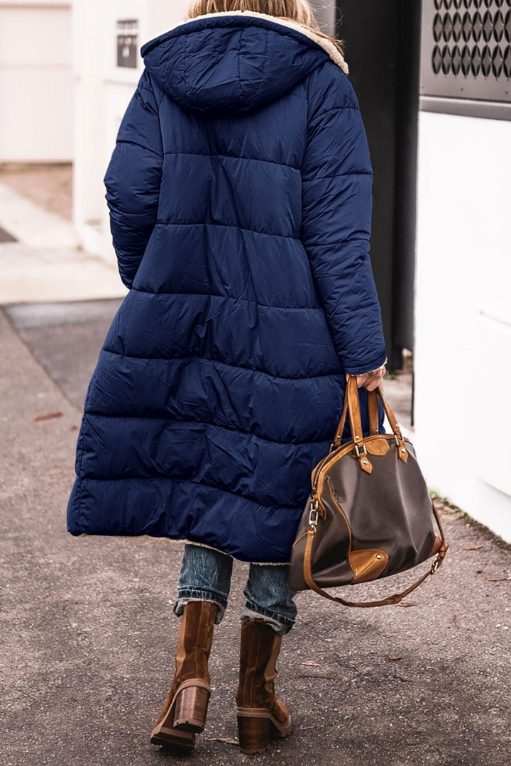 Abrigo reversible acolchado de invierno