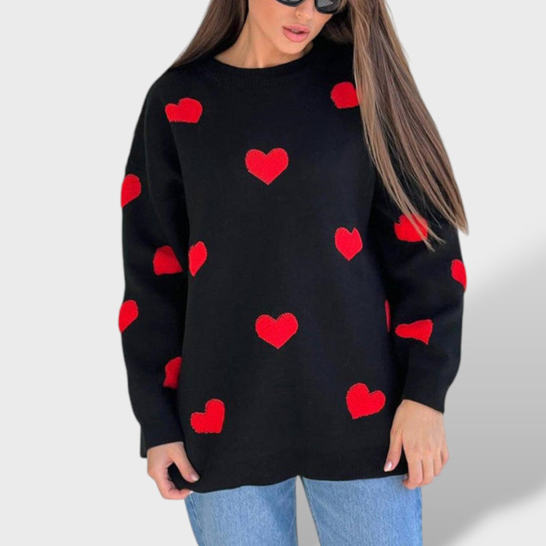 Emma™ | Sudadera Corazón Tejido