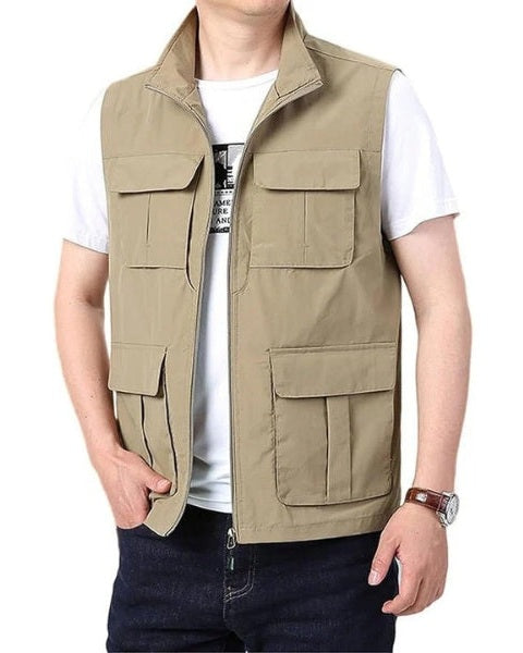 Chaleco ligero multibolsillos para hombre