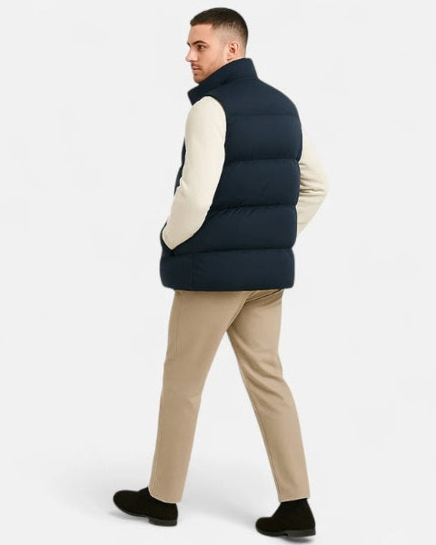 Chaleco acolchado con forro polar