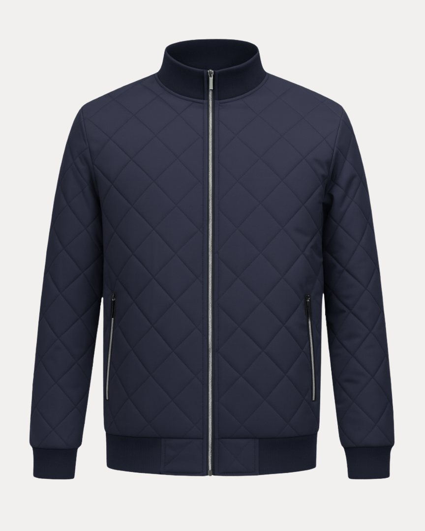 Chaqueta acolchada de rombos hombre