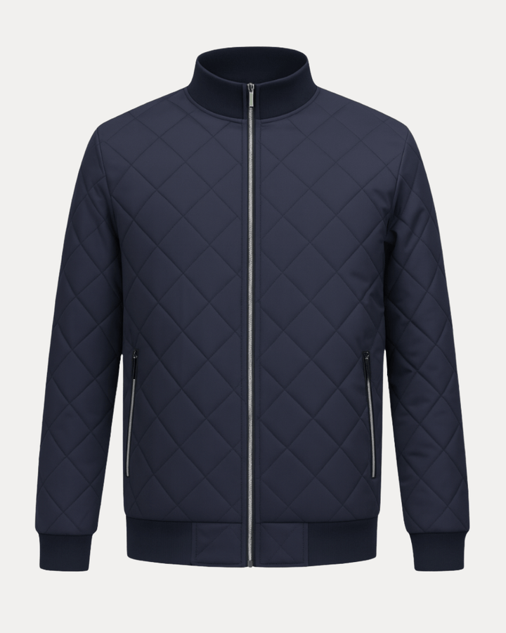 Chaqueta acolchada de rombos hombre