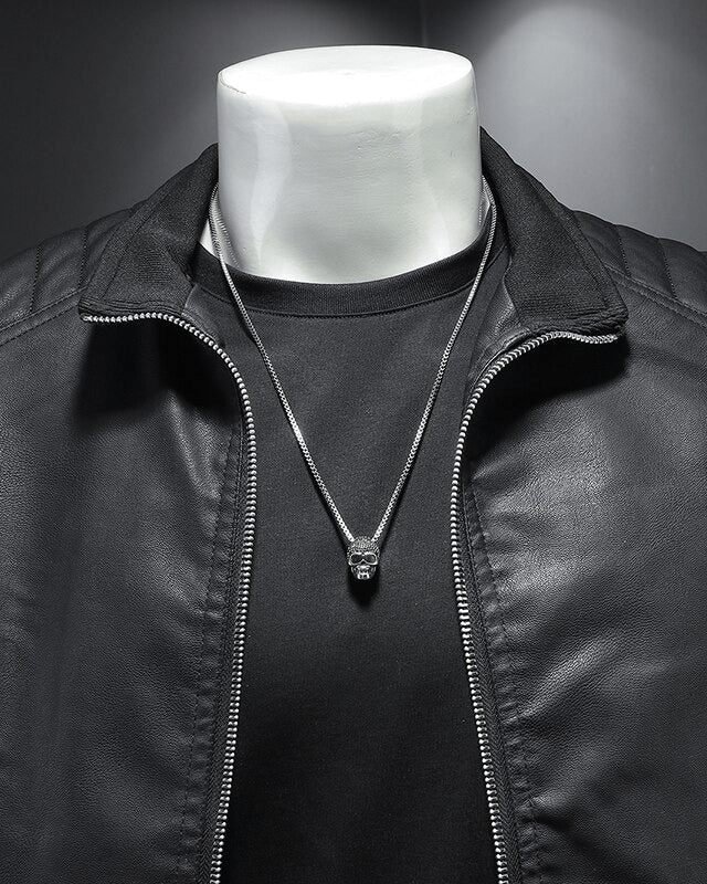 Chaqueta Biker de Piel Sintética