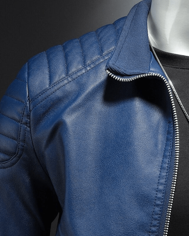 Chaqueta Biker de Piel Sintética