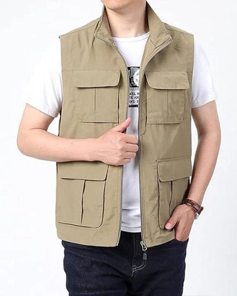 Chaleco ligero multibolsillos para hombre