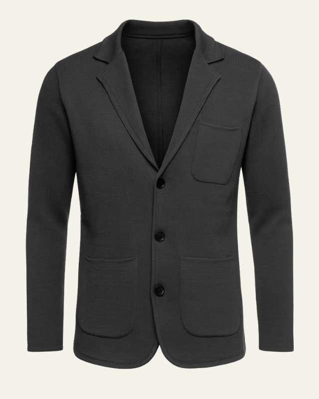 Blazer de punto slim fit elegante