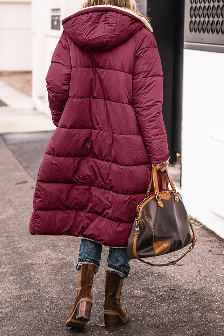 Abrigo reversible acolchado de invierno