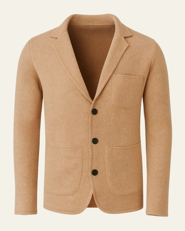 Blazer de punto slim fit elegante