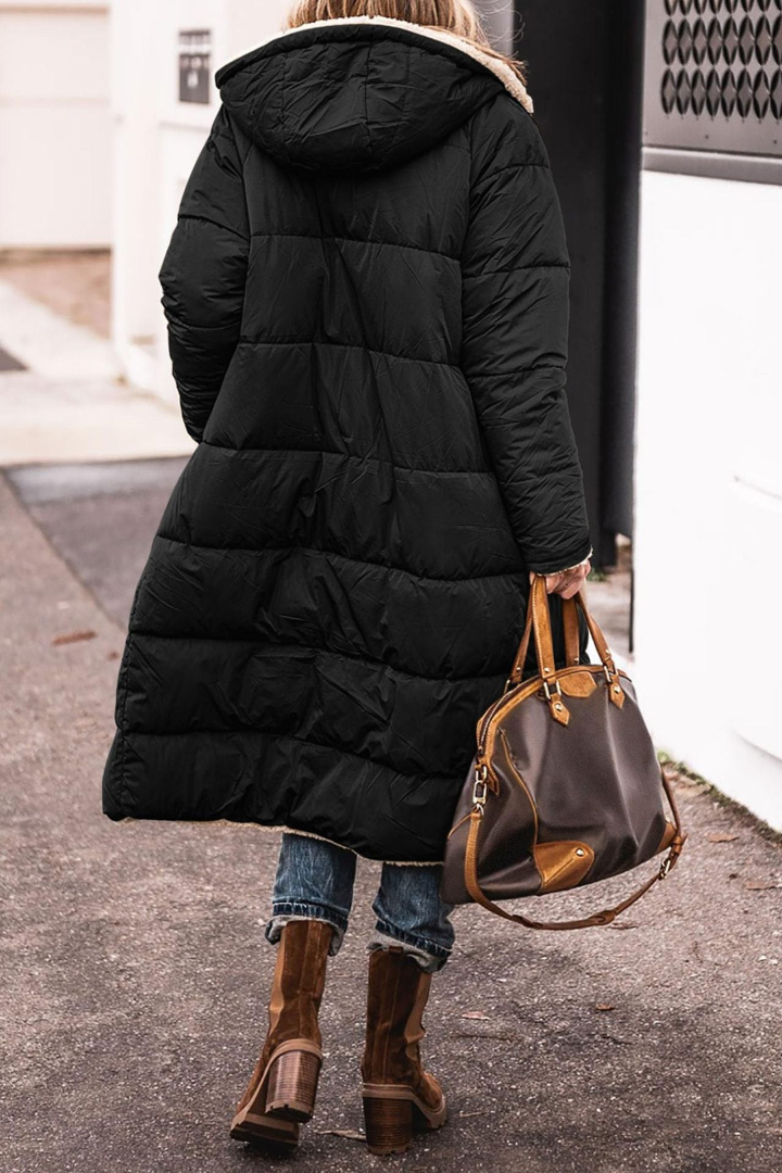 Abrigo reversible acolchado de invierno