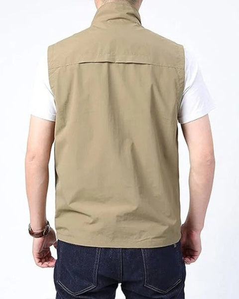Chaleco ligero multibolsillos para hombre