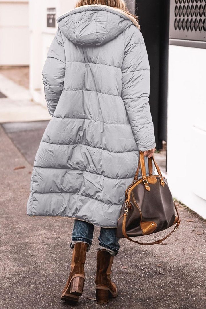 Abrigo reversible acolchado de invierno
