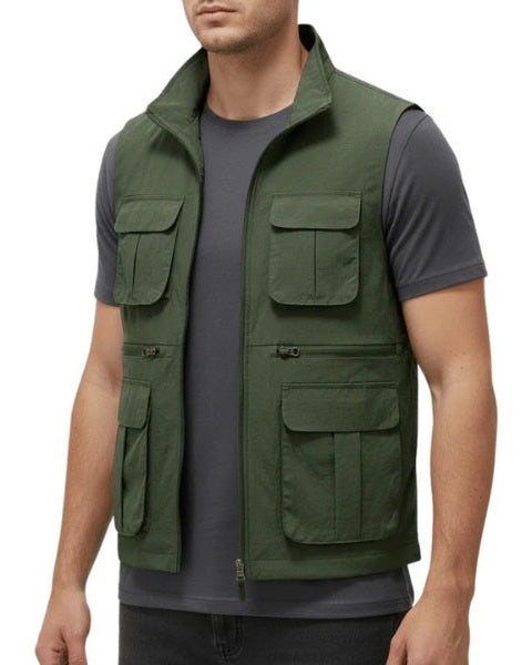 Chaleco ligero multibolsillos para hombre