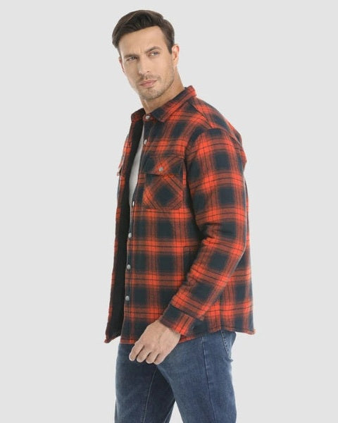 Sobrecamisa acolchada de franela