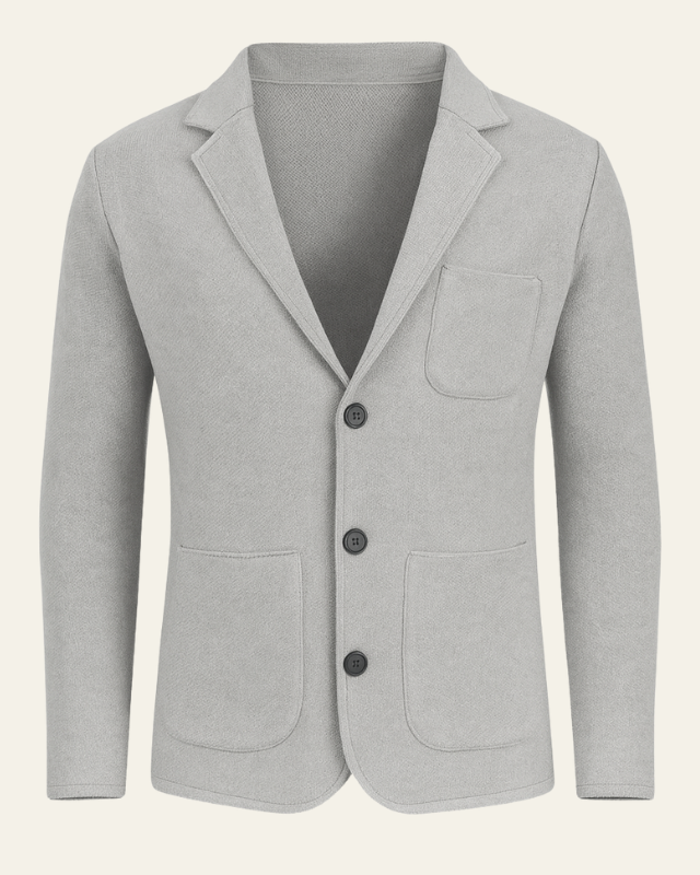 Blazer de punto slim fit elegante