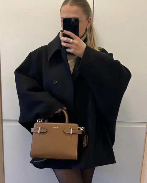 Abrigo de Lana Mujer Corte Elegante