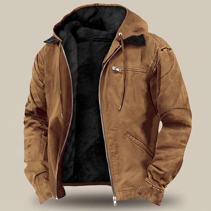 Chaqueta Resistente Forrada Con Capucha
