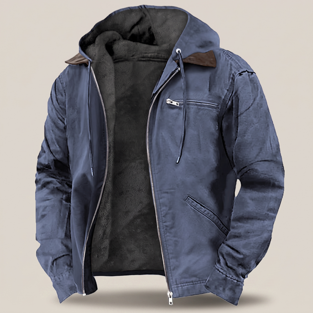 Chaqueta Resistente Forrada Con Capucha