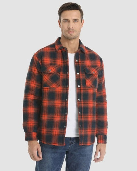 Sobrecamisa acolchada de franela
