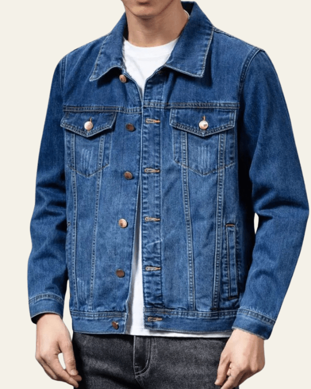 Cazadora Denim Masculina Estructurada