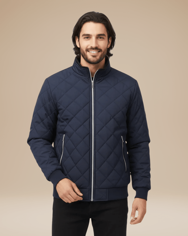 Chaqueta acolchada de rombos hombre