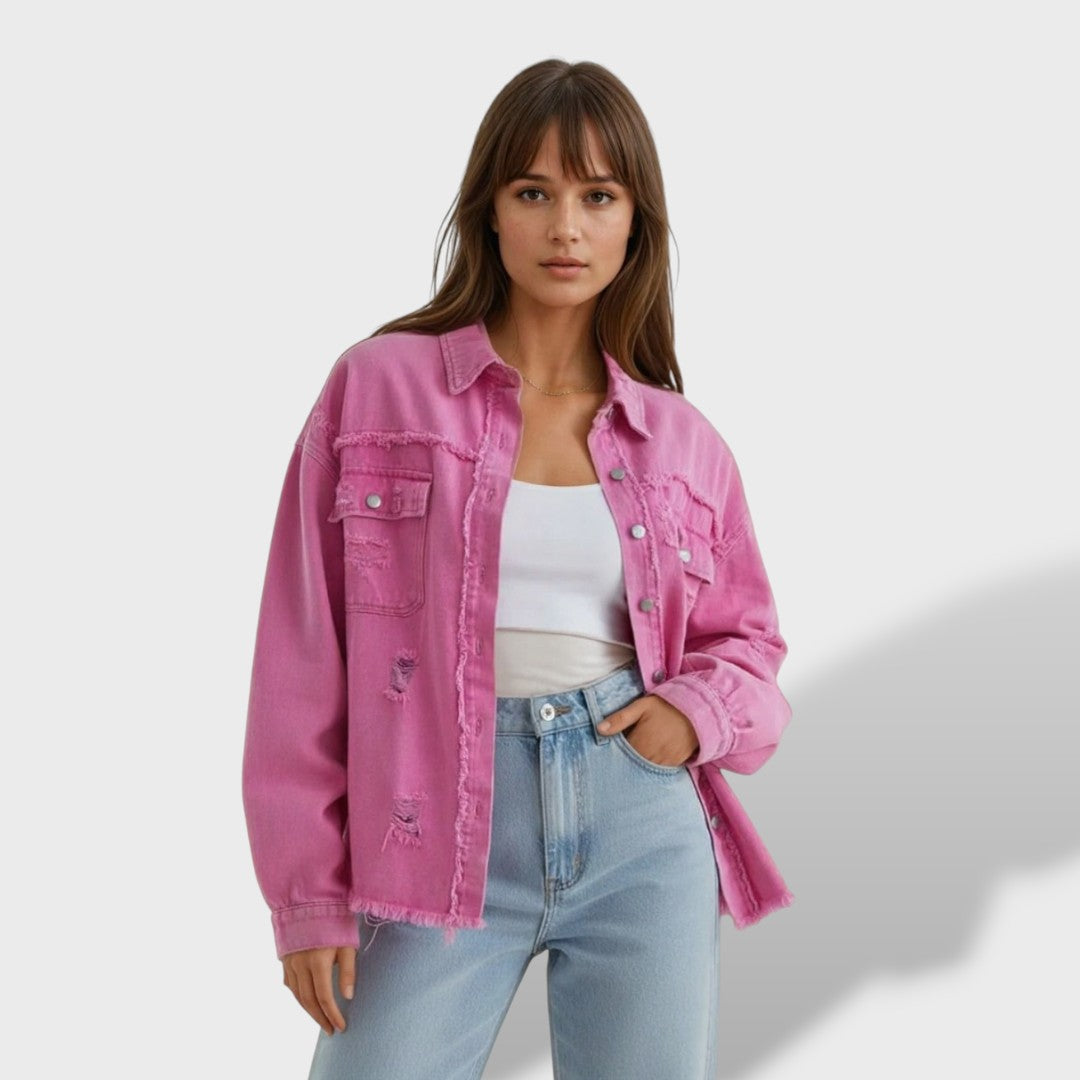 Thea™ | Chaqueta Vaquera Desgastada