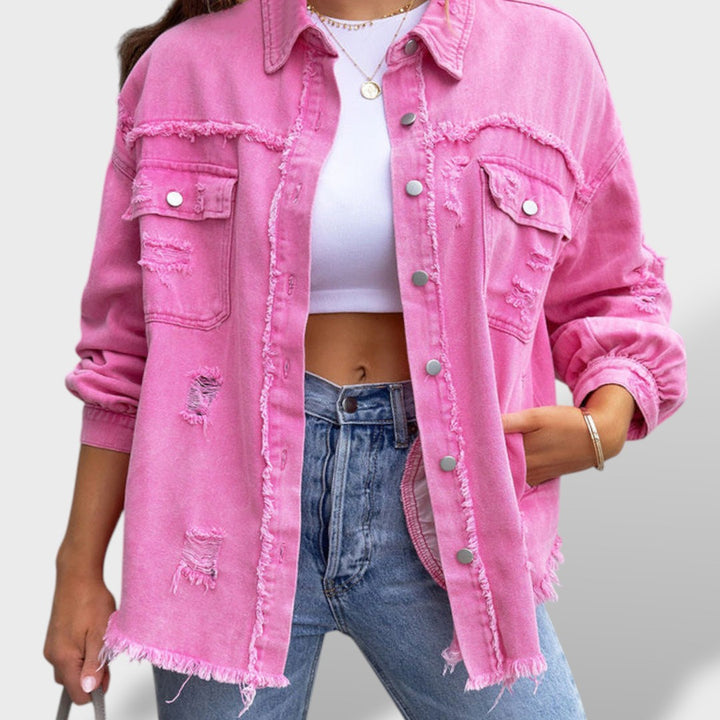 Thea™ | Chaqueta Vaquera Desgastada