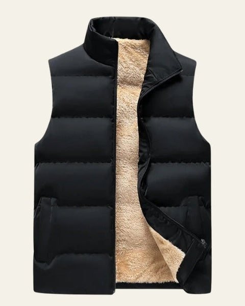 Chaleco acolchado con forro polar