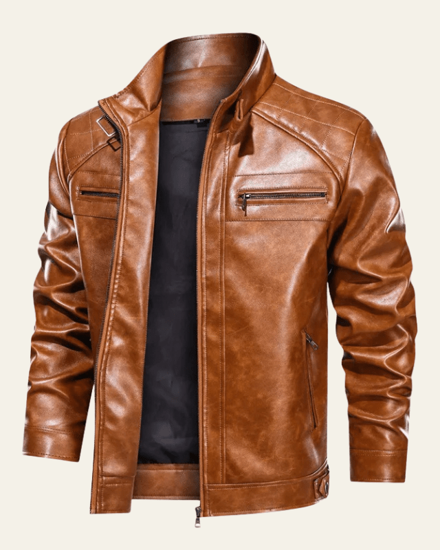 Chaqueta Biker de Ecopiel Hombre