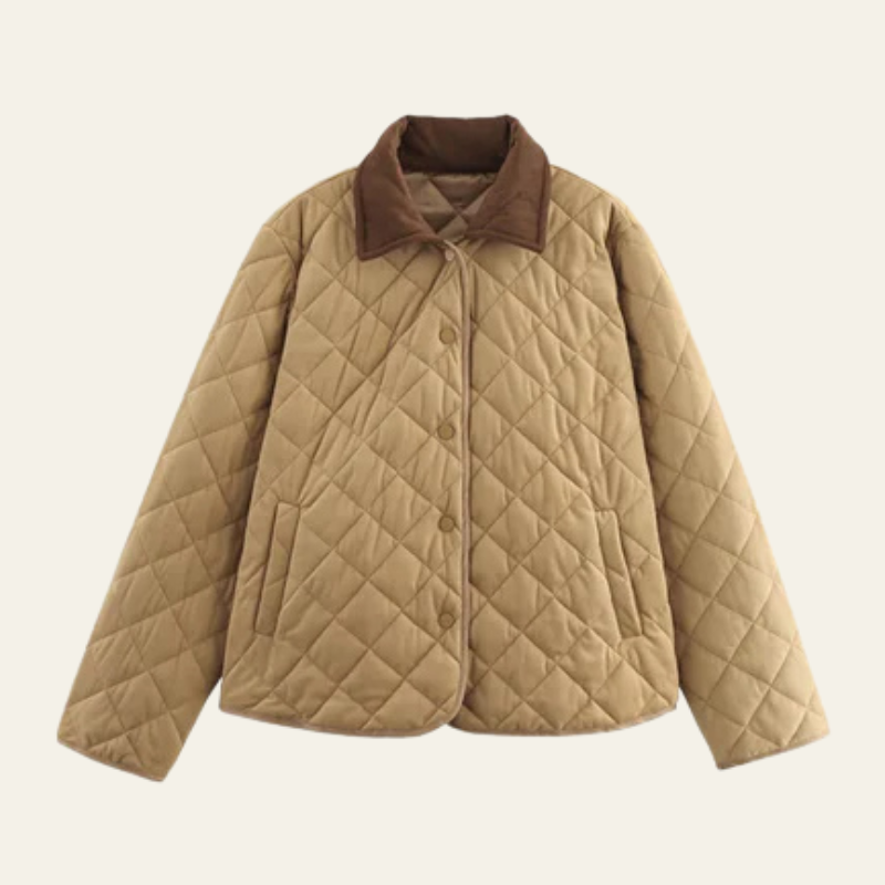 Chaqueta acolchada de algodón retro