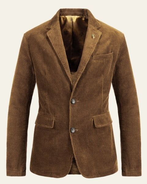 Blazer de pana masculina corte sastre