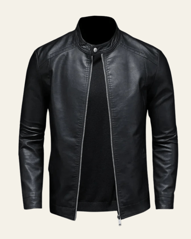 Chaqueta biker de piel vegana