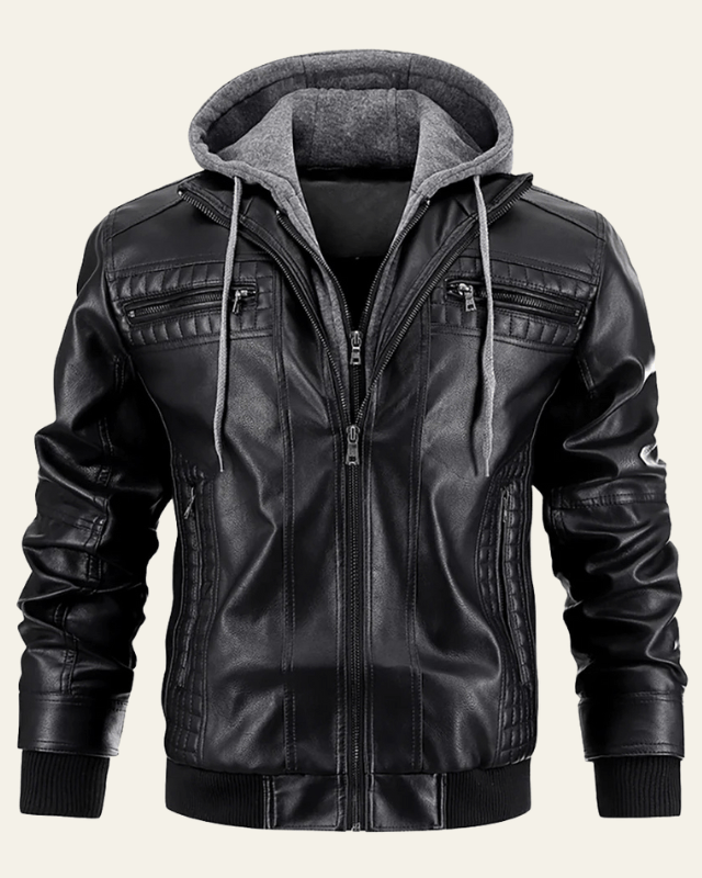 Chaqueta biker de piel vegana