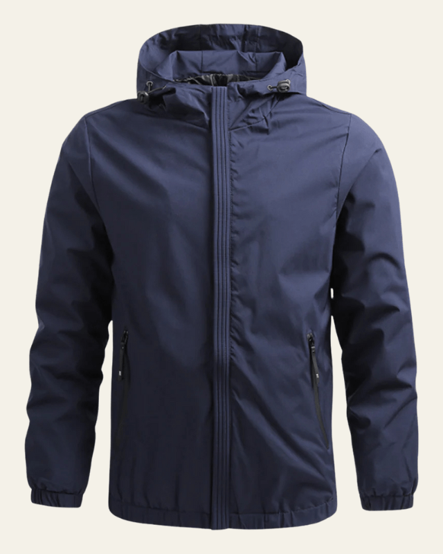 Chaqueta Cortavientos Ligera con Capucha