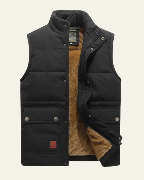 Chaleco acolchado con forro polar