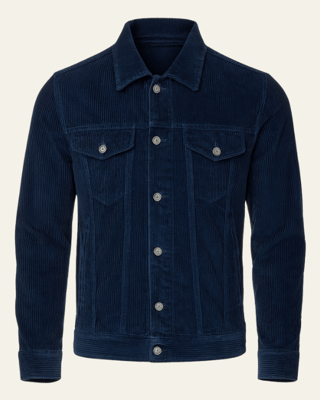 Chaqueta de pana masculina versátil