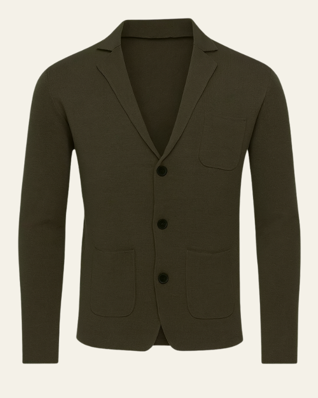 Blazer de punto slim fit elegante