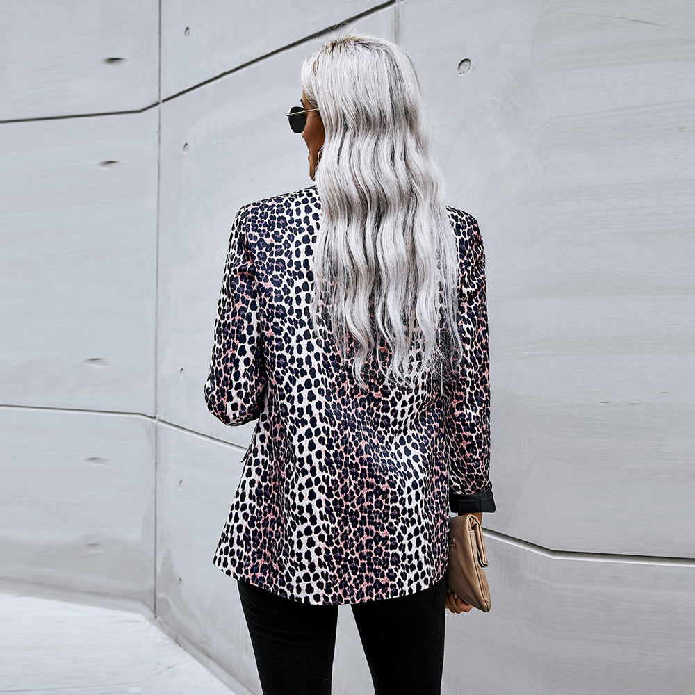 Blazer estampado de corte amplio