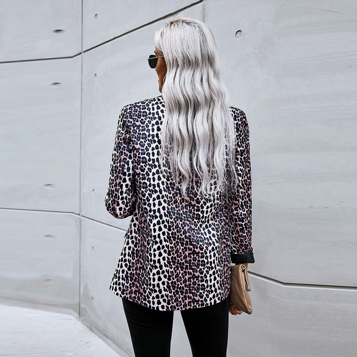 Blazer estampado de corte amplio
