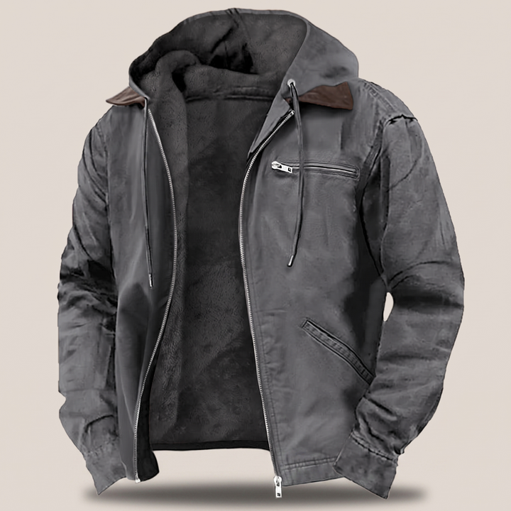 Chaqueta Resistente Forrada Con Capucha