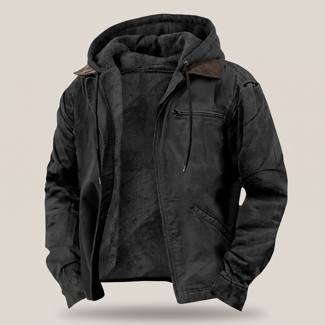 Chaqueta Resistente Forrada Con Capucha