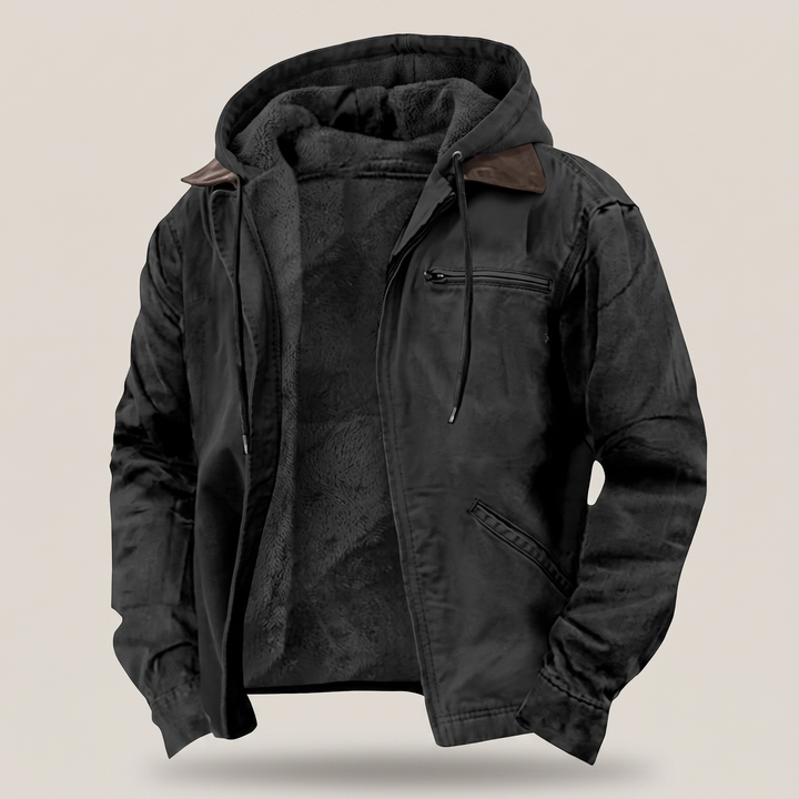 Chaqueta Resistente Forrada Con Capucha