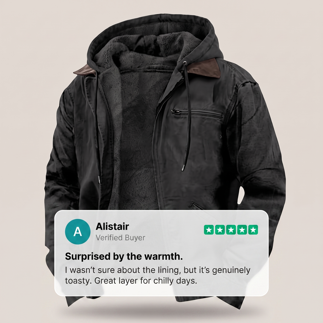 Chaqueta Resistente Forrada Con Capucha