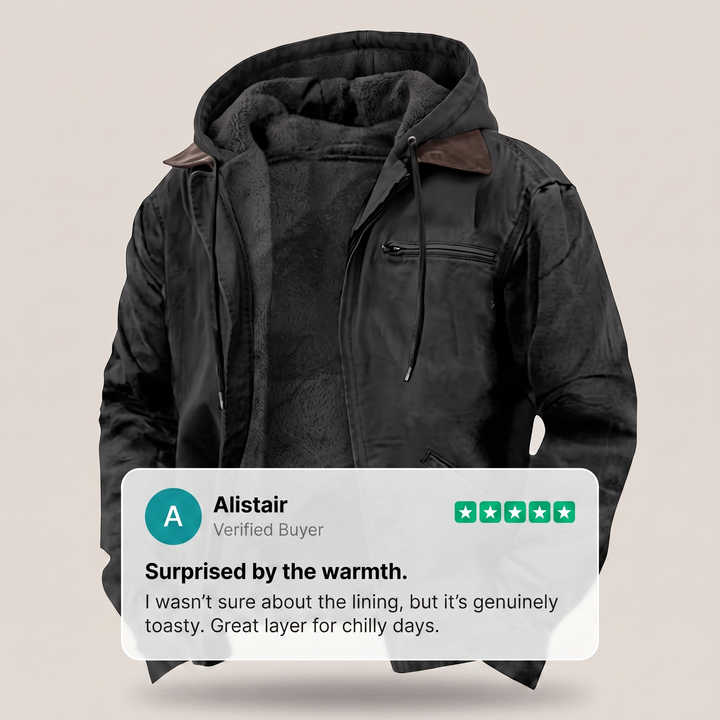 Chaqueta Resistente Forrada Con Capucha