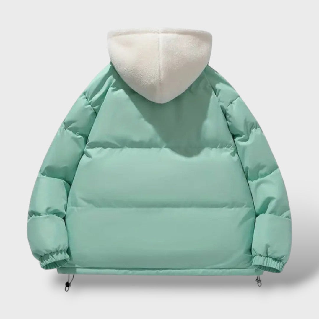 Chaqueta de invierno cálida para mujeres con cremallera