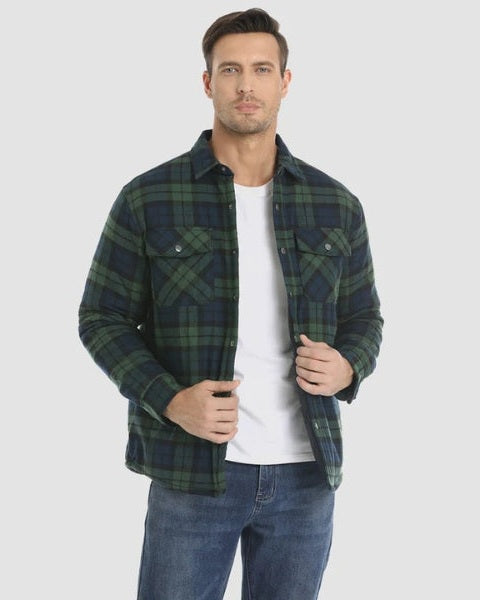 Sobrecamisa acolchada de franela