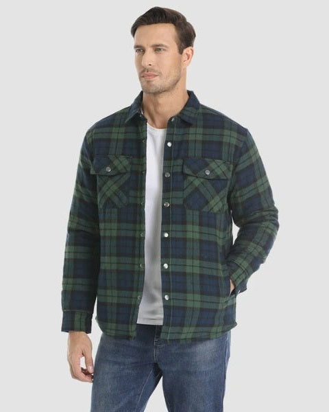 Sobrecamisa acolchada de franela