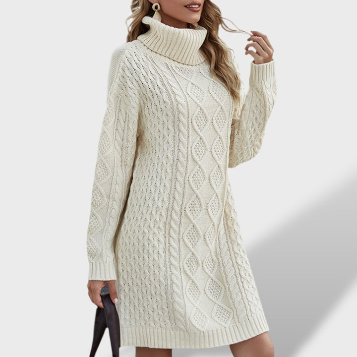Beatriz™ | Vestido de Punto Beige para Mujer