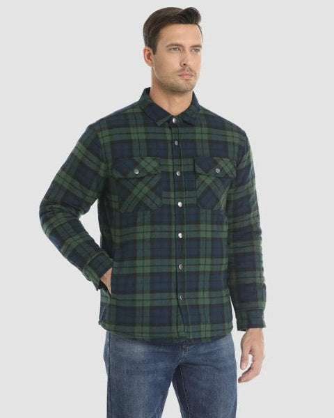 Sobrecamisa acolchada de franela